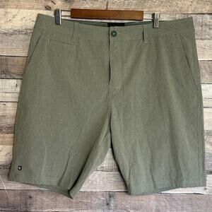 LinkSoul Mens Boardwalker Hybrid Shorts 38 Gray Performance Stretch Classic